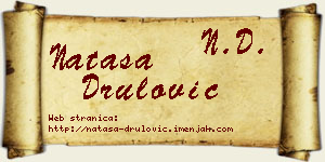 Nataša Drulović vizit kartica